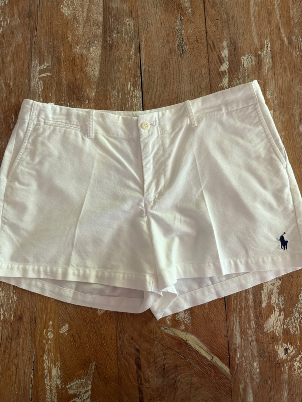 Ralph Lauren White Cotton Polo  Shorts - Women's